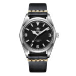 ADDIESDIVE 38mm Automatic Watch 100M (AD2112-leather strap )