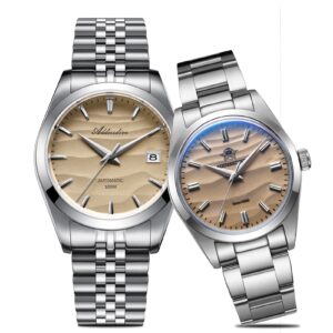 His & Hers Sand Dial Watches: 39mm Automatic & 36mm Quartz