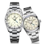 ★SuperDeals★Elegant Couple's Set: 38mm GMT Quartz Watch & 36mm GMT Quartz Watch